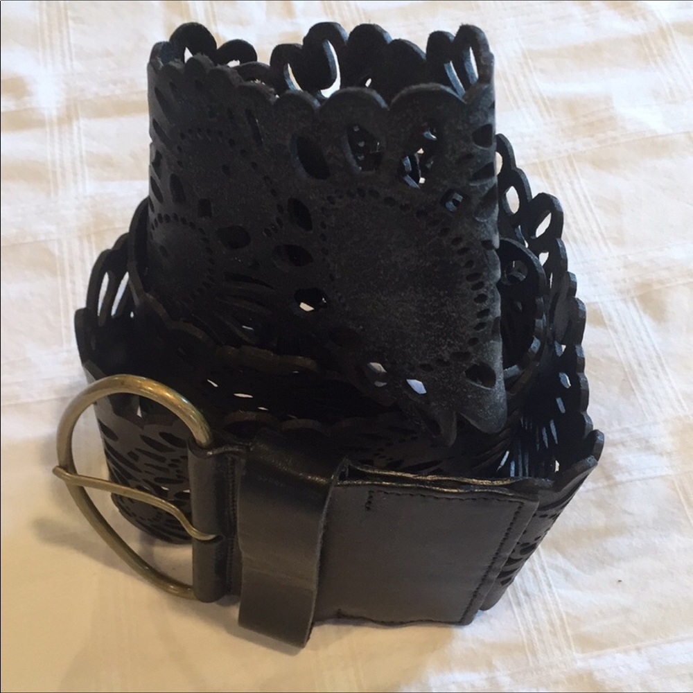 Marc Jacobs Black Leather Belt